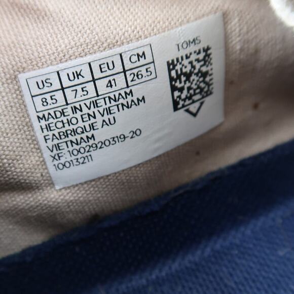 Toms Shoes Mens 8.5 Sneaker Casual Travel Lite Trainer Comfort Walking Lace Up - Picture 11 of 11